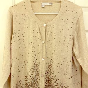 Eileen Fisher Cashmere Cotton Cardigan Sweater